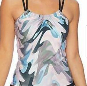 NEW Next Boot Camp Third Eye 4 Tankini Swimsuit top Size L NWOT